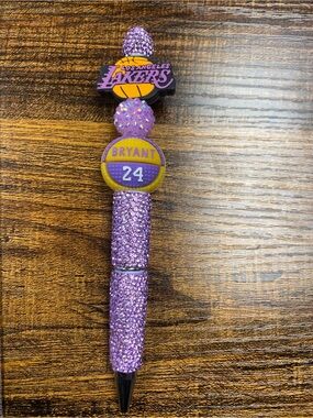 Los Angeles Lakers Kobe Bryant 24 Bling Pen - Purple & Gold w/ refill